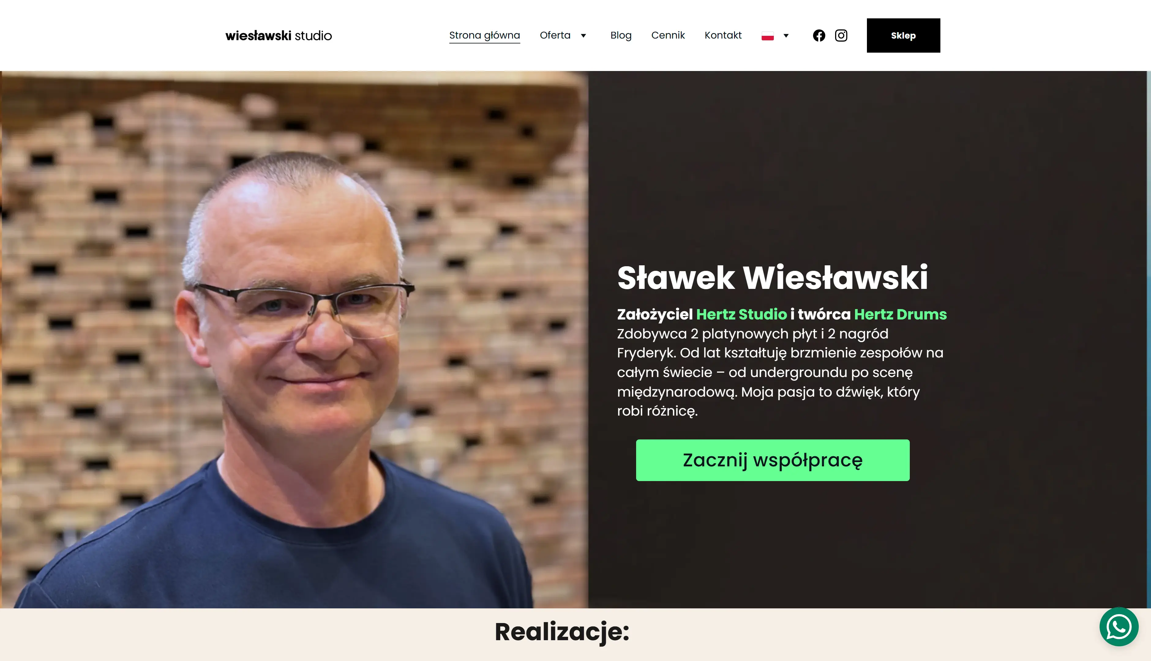 Strona internetowa realizacja 1